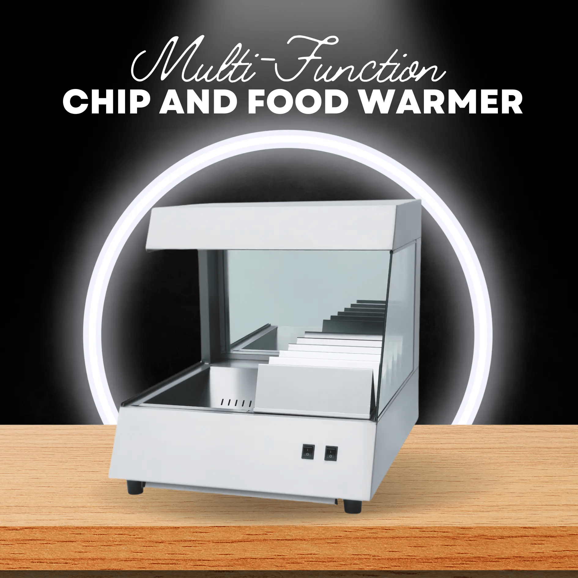 TWC6 Tabletop Stainless Steel Fry Dump Station & Fried Food WarmerFry Dump Station