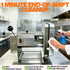 Chef easily cleaning the IPX1 washdown-ready french fry cutter crinkle cut machine with commercial sanitizer at the end of a shift.