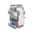 Interior view of the dual-fuel heating system, featuring high-efficiency gas burners and a bottom tray for authentic wood-fired chicken rotisserie flavor.